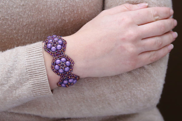 Purple Nebula Brocade Bracelet