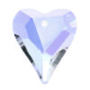 Crystal AB Heart Crystal Pendant