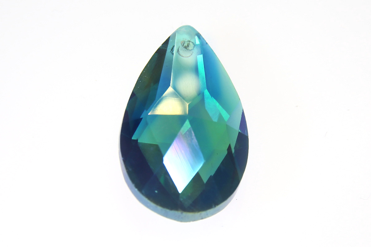 Sea Opal Teardrop Crystal Pendant