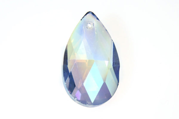 Rainbow Haze Teardrop Crystal Pendant