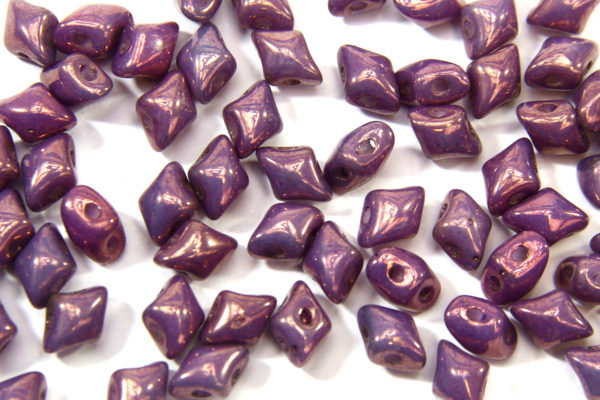 Copper Lustred Purple Mini DiamonDuos