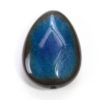 Blue Cracked Agate Teardrop Focal Bead