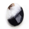 Agate with Druzy Crystal Facetted Oval Focal Bead