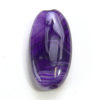 Purple Banded Agate Oval Focal Bead