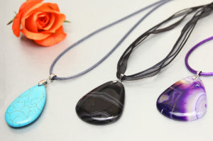 Semi-Precious Pendant Set