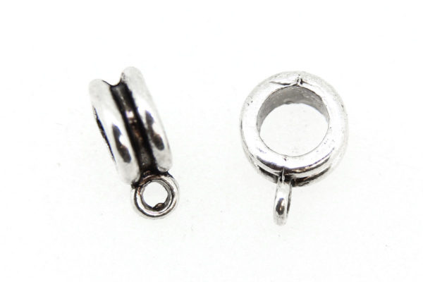 Silver Bevelled Hanger Bails