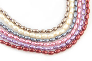 Oval Glass Pearls