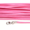 Hot Pink Silky Cord Necklace