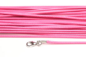 Hot Pink Silky Cord Necklace