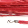 Ruby Silk Organza Ribbon Necklace