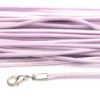 Light Lilac Silky Cord Necklace