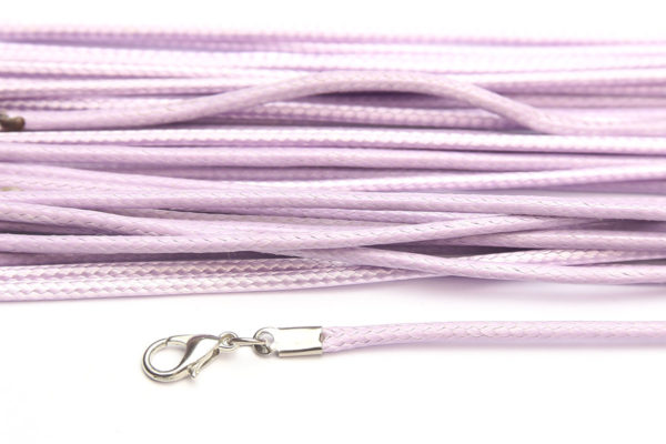 Light Lilac Silky Cord Necklace