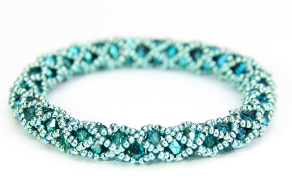 Aquamarine Hollywood Crystal Bangle