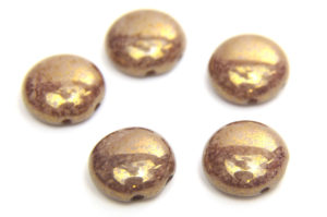 Gold Picasso Preciosa Candy Beads