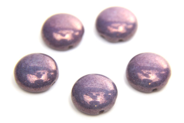 Lavender Picasso Preciosa Candy Beads