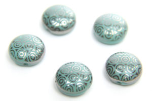 Turquoise Stencil Preciosa Candy Beads