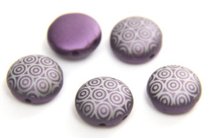 Violet Stencil Preciosa Candy Beads