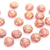 Blush Gold Roses Preciosa Candy Beads