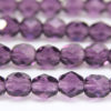 Transparent Purple Fire Polished