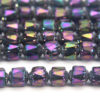 Metallic Rainbow Facetted Cathedral Beads