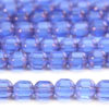 Lustre Blue Rounded Cathedral Beads