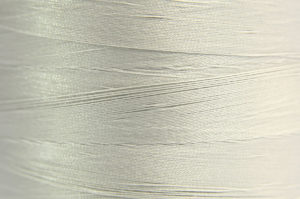 Light Grey Spider-Lon Waxed Bead Weaving Thread and Needle