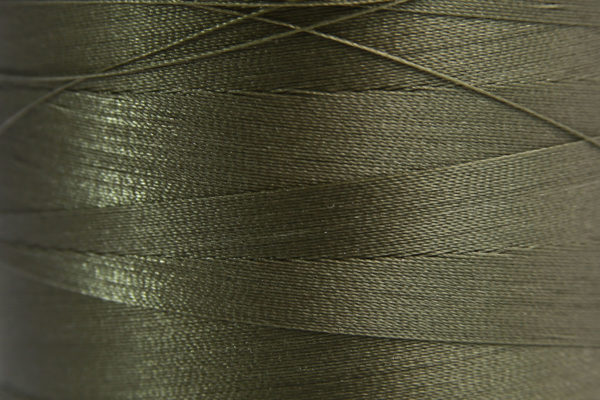 Olive Green Spider-Lon Waxed Bead Weaving Thread and Needle