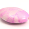 Luscious Pink Acrylic Jupiter Oval Beads