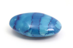 Royal Blue Acrylic Jupiter Oval Beads