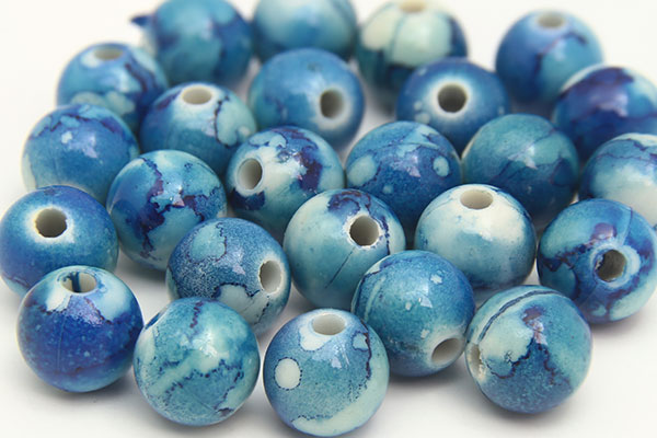 Royal Blue Acrylic Jupiter Beads