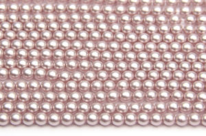 4mm Pastel Lilac Frosted Preciosa Glass Pearl Beads