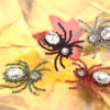 All Sparkly Beaded Spiders