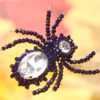 Midnight Purple Beaded Spider