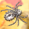 Silver Sparkly Beaded Spider