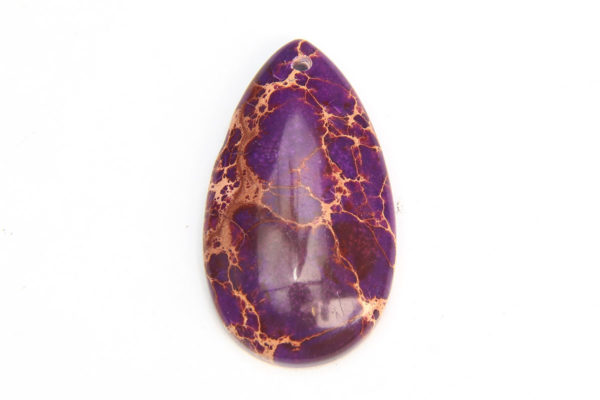 Purple Sea Sediment Jasper Tear Drop Pendant