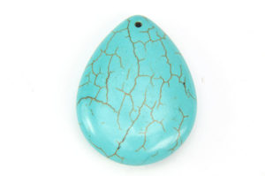 Turquoise Howlite Tear Drop Pendant