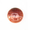 Red Banded Agate Coin Pendant