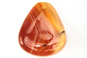 Red Banded Agate Focal Drop Pendant