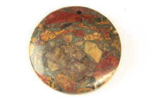 Autumn Imperial Jasper Round Pendant