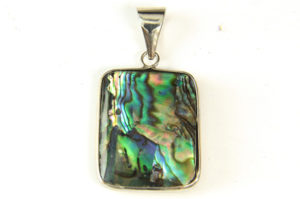 Abelone Shell Rectangle Pendant