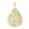 Crystal Studded Drop Pendant