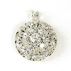 Crystal Studded Coin Pendant