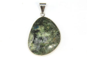 Moss Agate Drop Pendant