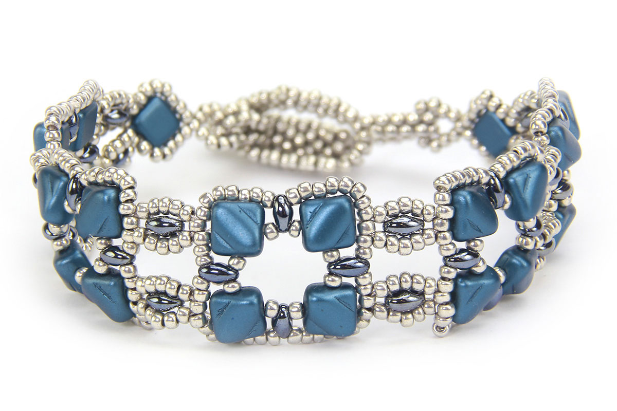 Twilight Blue Berkeley Square Bracelet and Earring Kit | Bead Spider ...