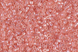 Transparent Pink Luster Delica Beads