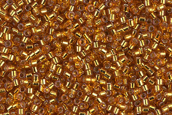 Silver Lined Marigold Delica Beads