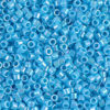 Opaque Light Blue AB Delica Beads