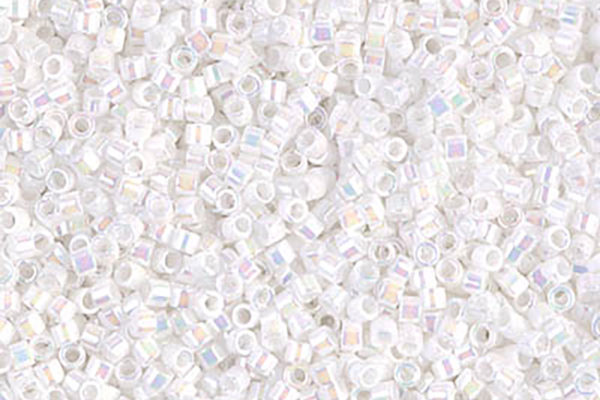 White Pearl AB Delica Beads