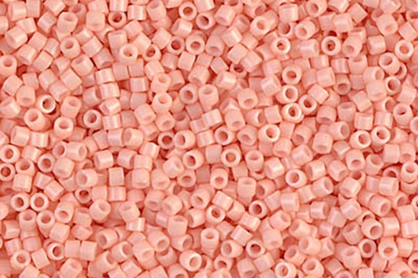 Opaque Salmon Delica Beads