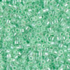 Lined Crystal Light Green Delica Beads